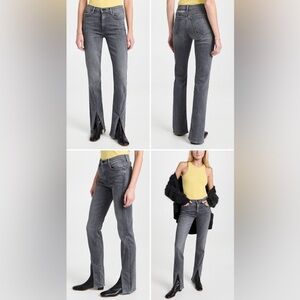 MOTHER The Rascal Sliced Up Hem High Rise Bootcut Jeans in Digging Up SZ 29 EUC